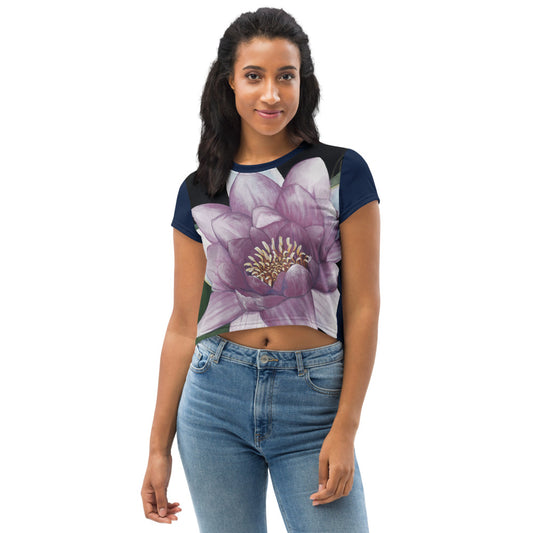 "Lotus Bloomed" Crop Tee
