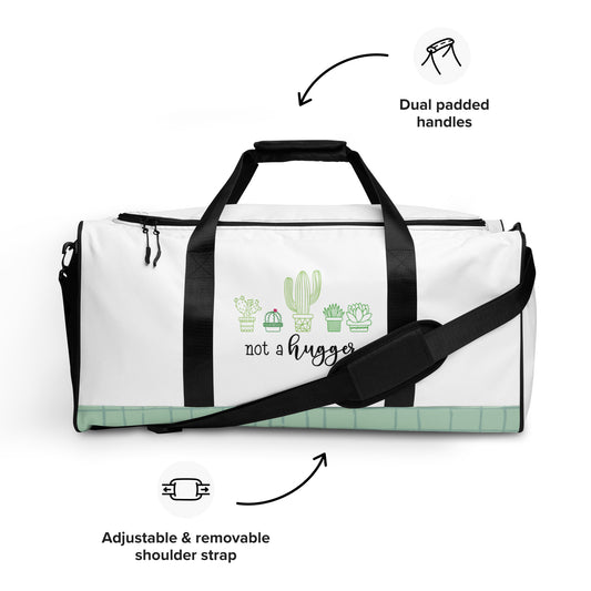 not a hugger duffle bag