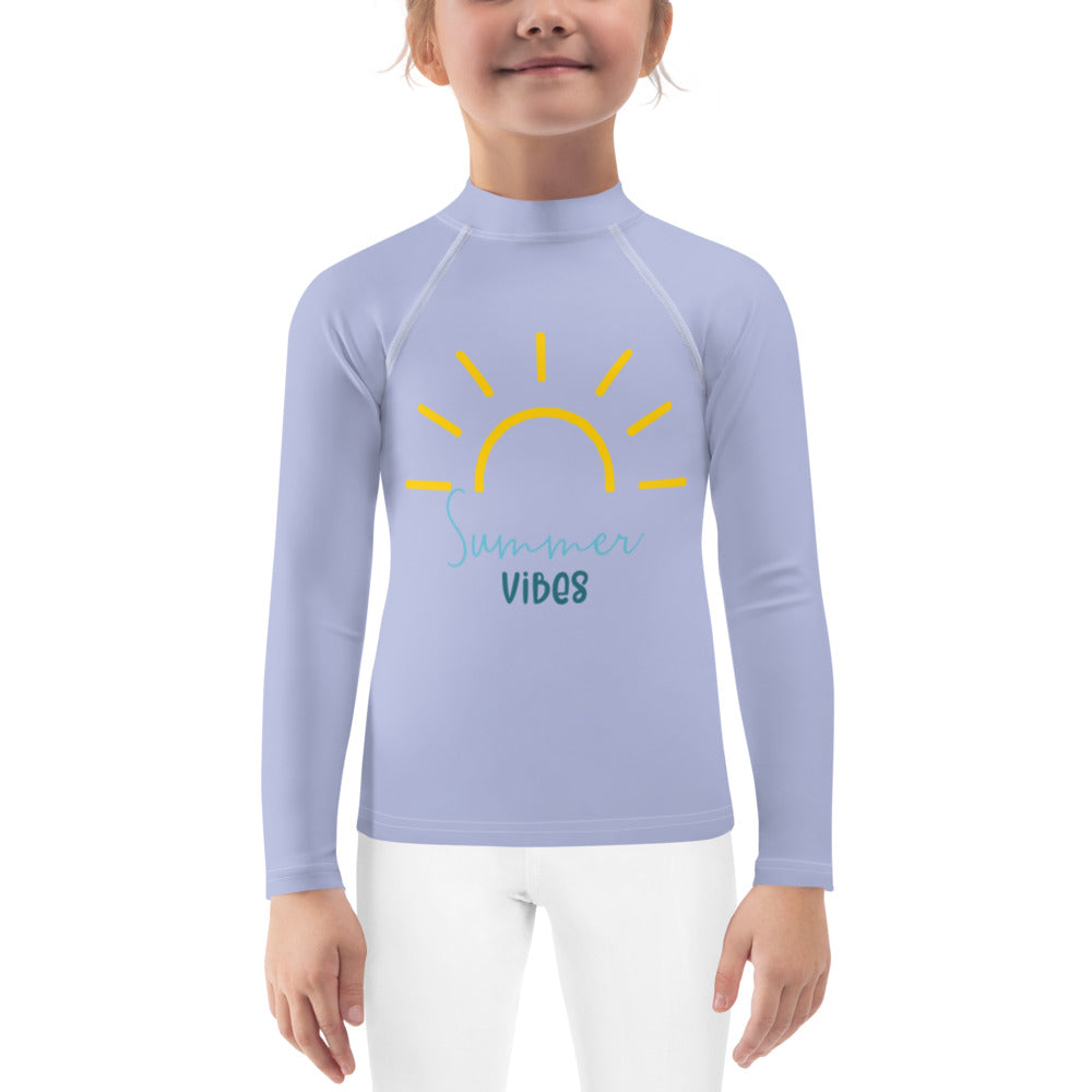 Summer Vibes Kids Rash Guard