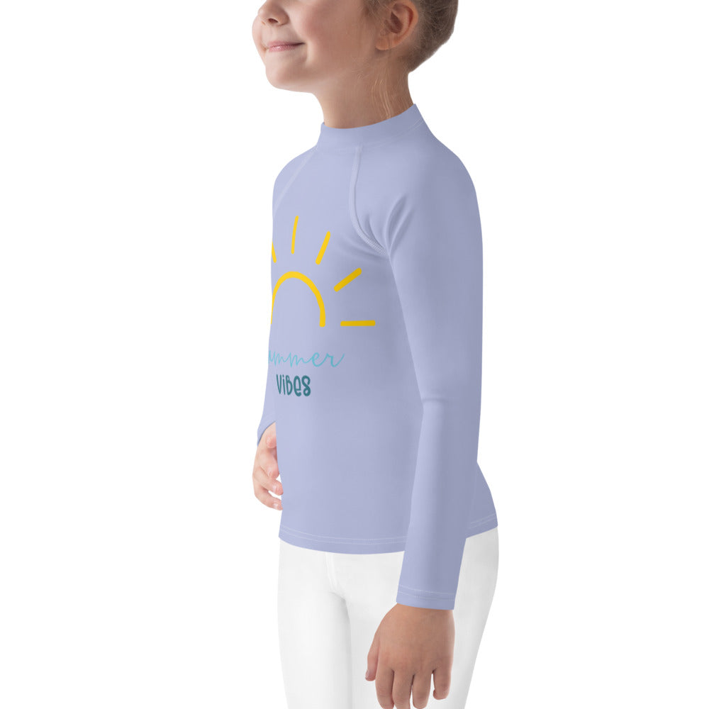 Summer Vibes Kids Rash Guard