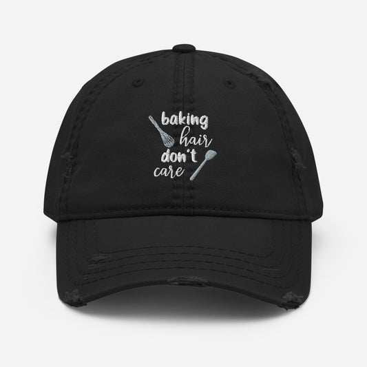 Baking Hair Distressed Hat