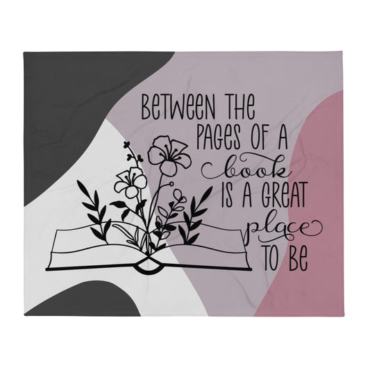 between the pages Throw Blanket