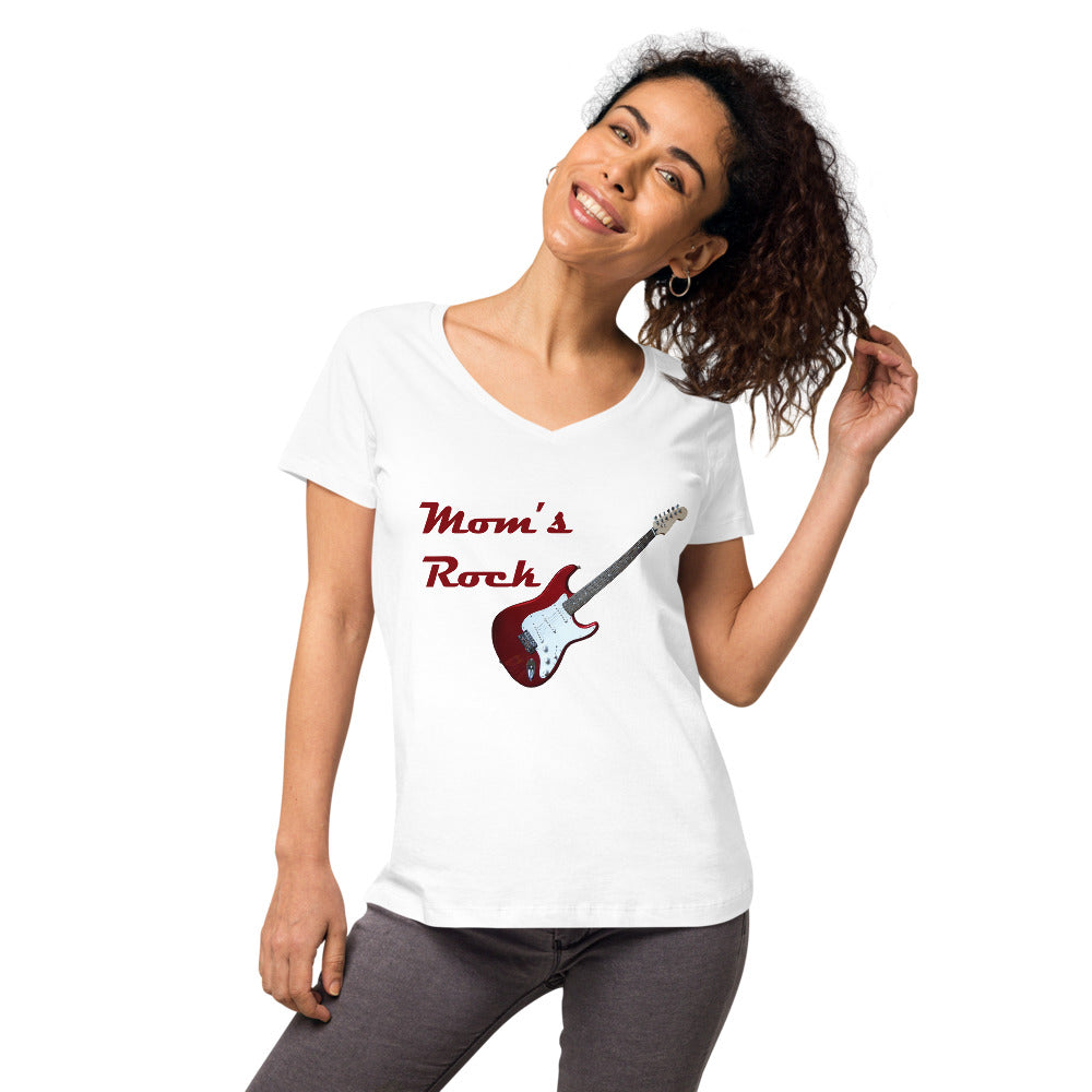 Women’s fitted v-neck t-shirt