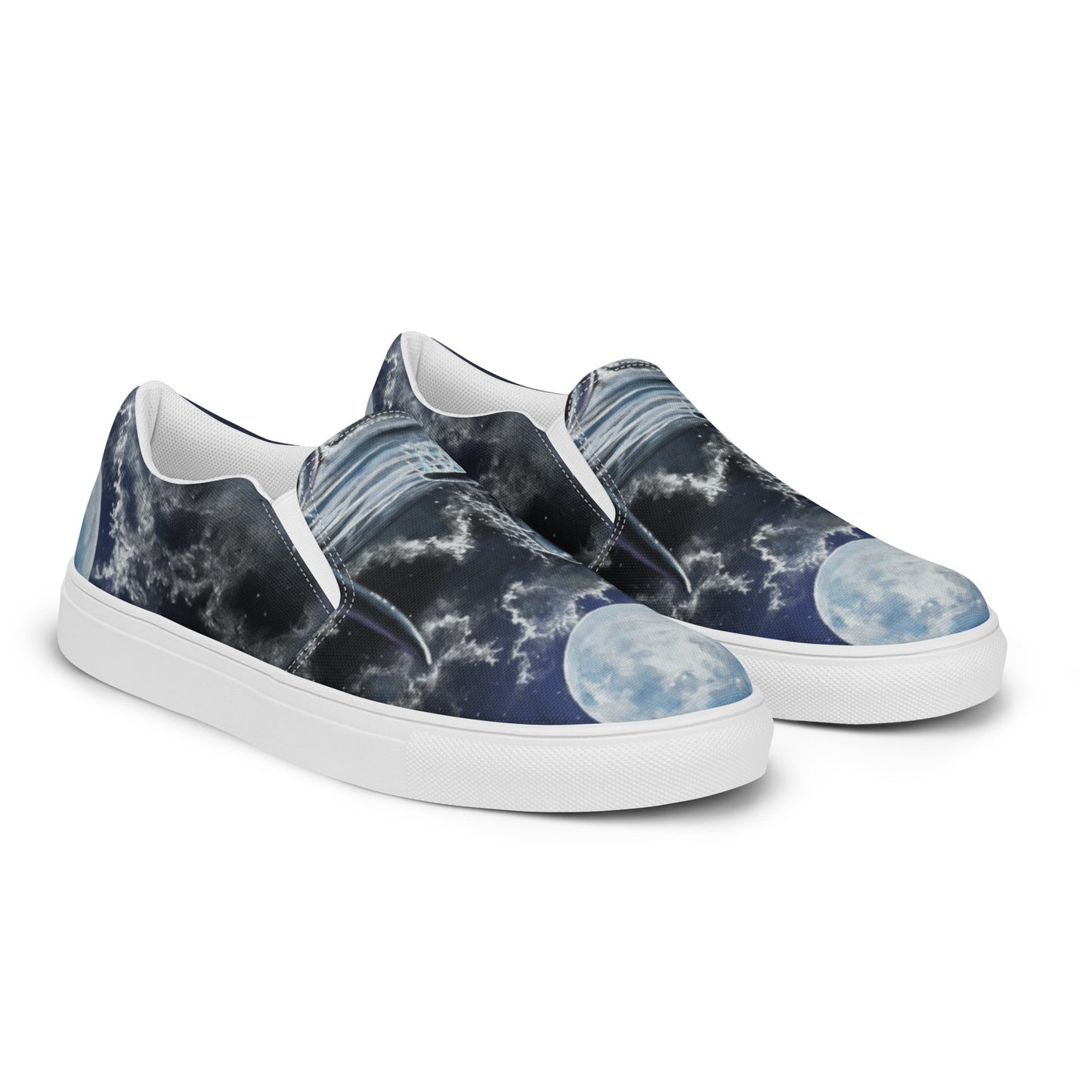 "Moonlit playtime" Women’s slip-on canvas shoes