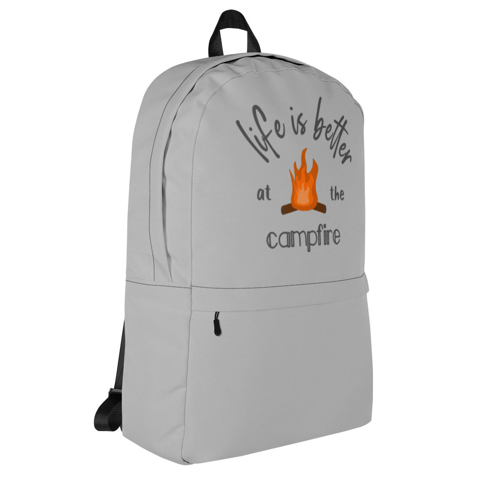 Life is Better at the Campfire Backpack