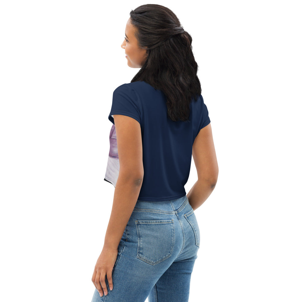 "Lotus Bloomed" Crop Tee
