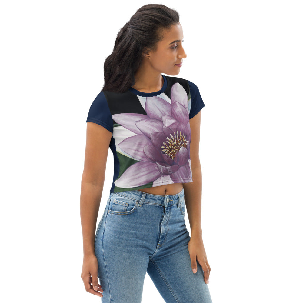 "Lotus Bloomed" Crop Tee