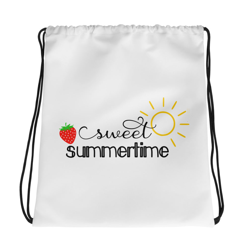 sweet summertime drawstring bag