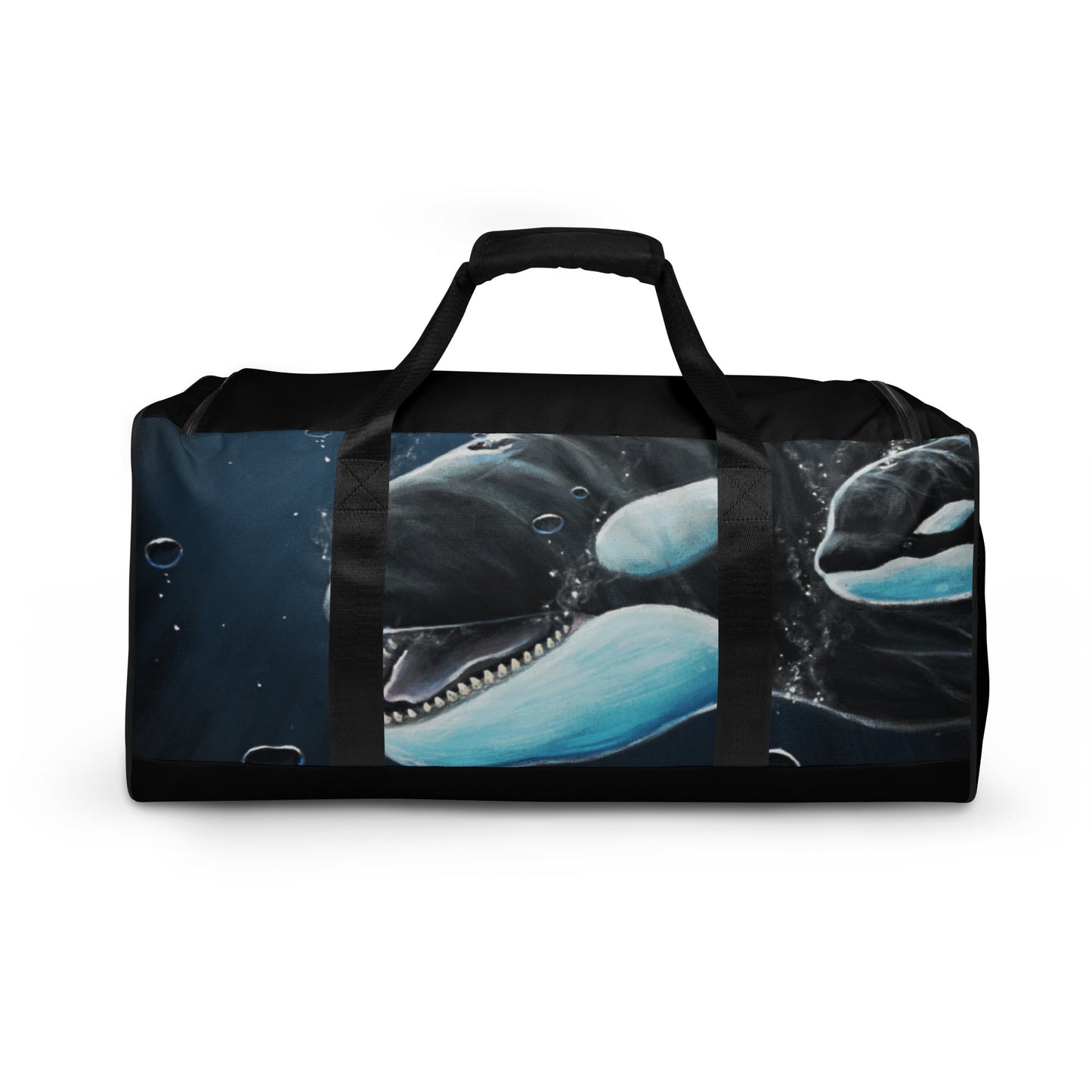 "Moonlit playtime" orcas Duffle bag