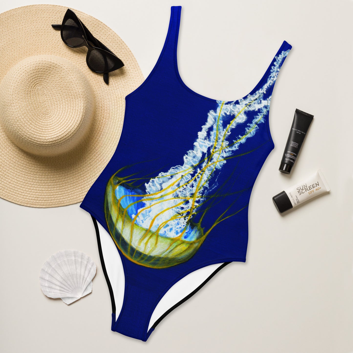 "Jelly Dive" One-Piece Swimsuit