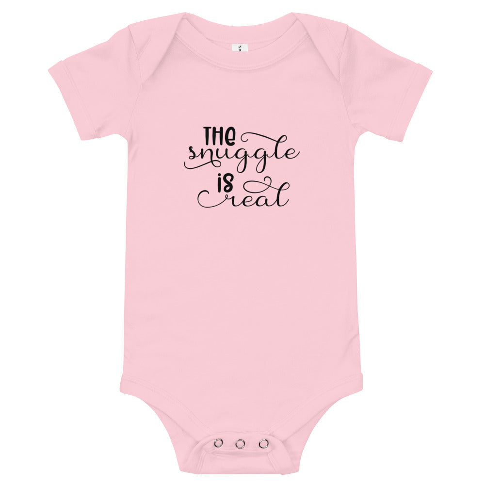 the snuggle is real baby short sleeve