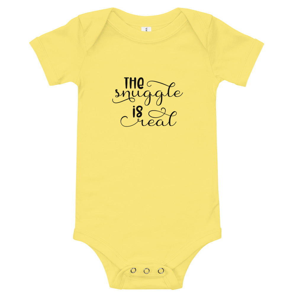 the snuggle is real baby short sleeve