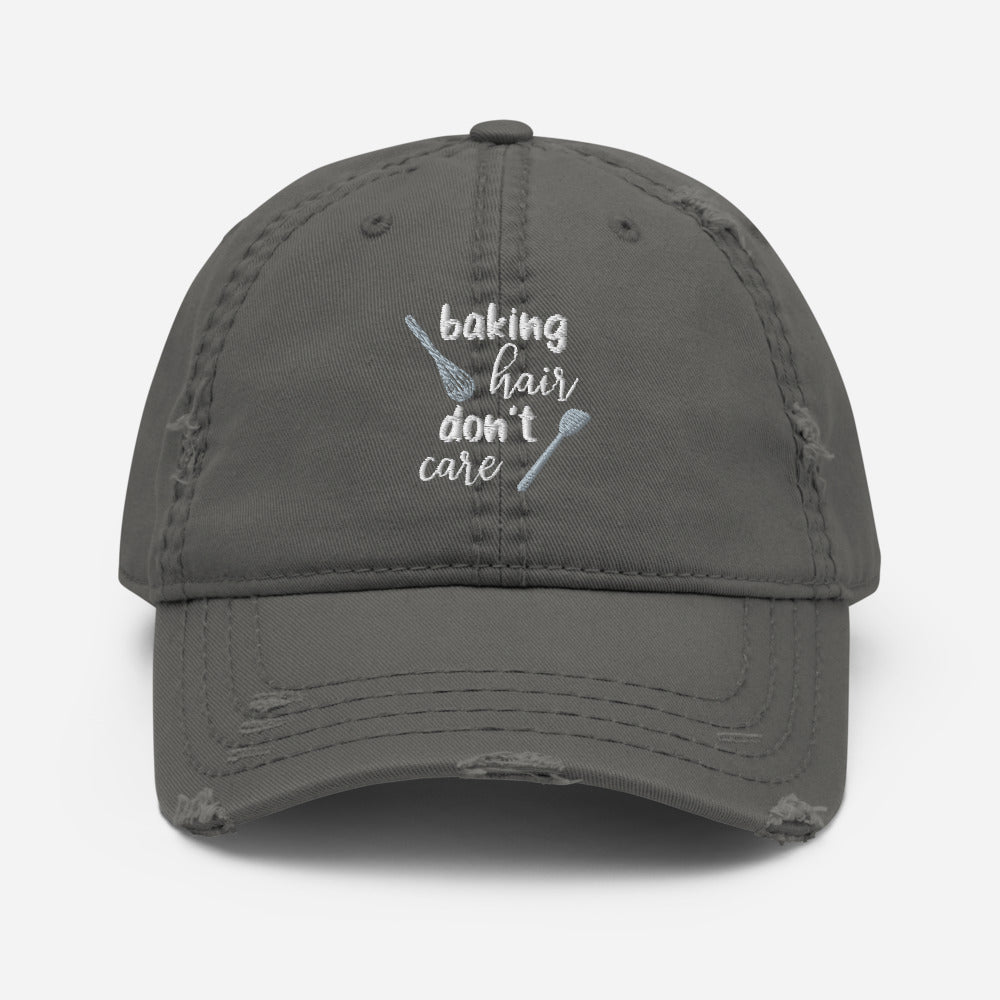 Baking Hair Distressed Hat