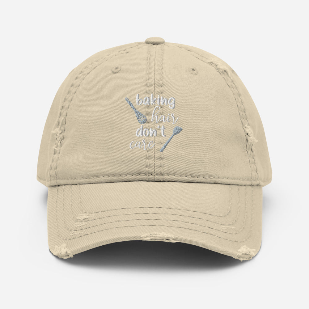 Baking Hair Distressed Hat