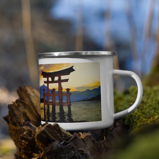 "Itsukushima Shrine" Enamel Mug
