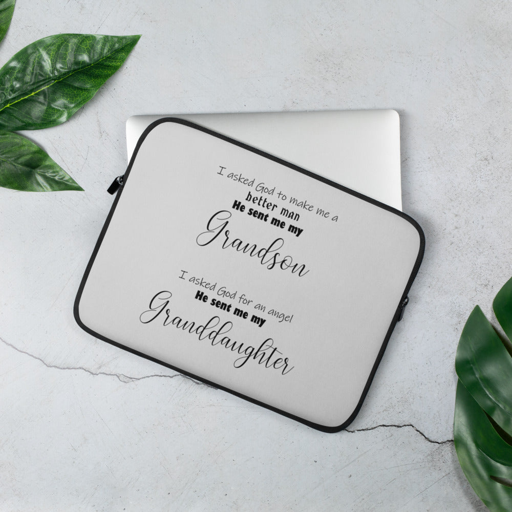 God sent me my grandkids Laptop Sleeve