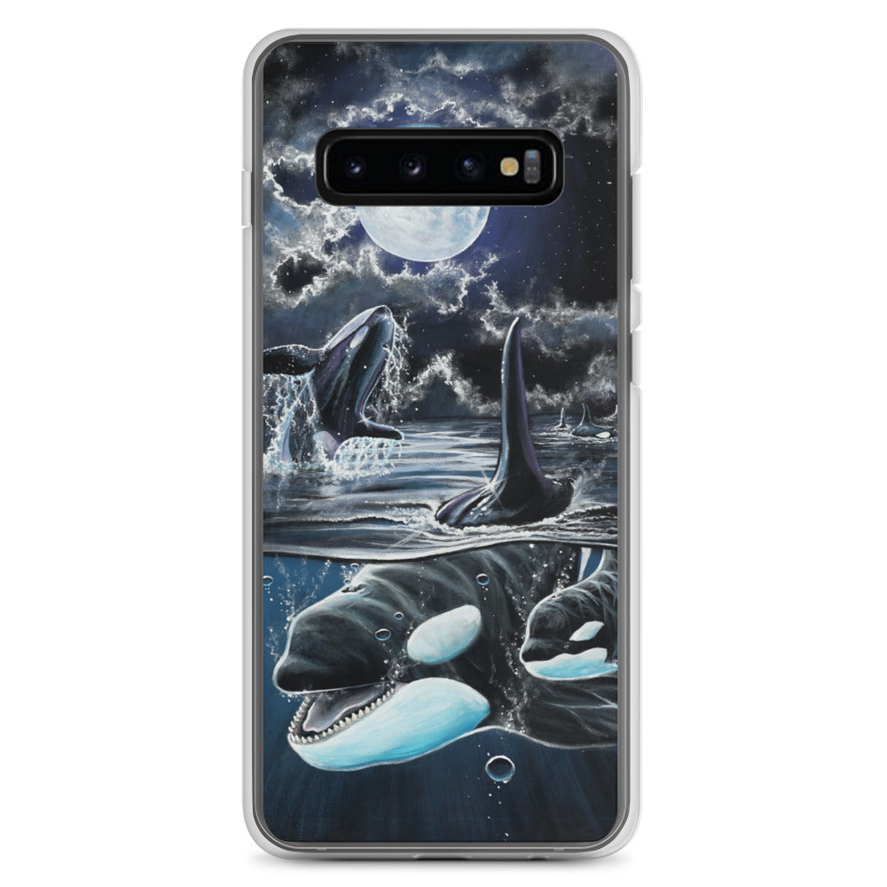 "Moonlit Playtime" Orcas Samsung Case
