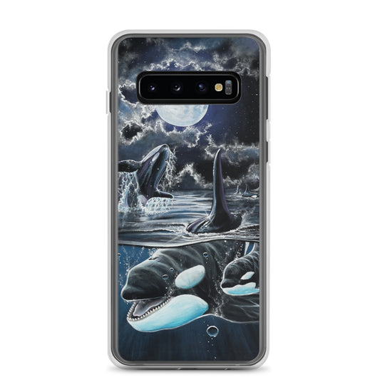 "Moonlit Playtime" Orcas Samsung Case