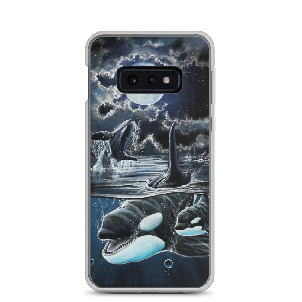"Moonlit Playtime" Orcas Samsung Case