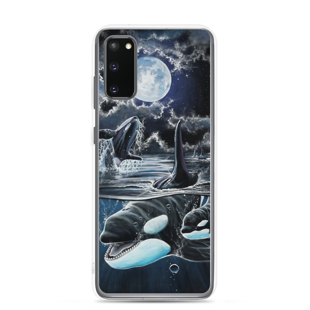 "Moonlit Playtime" Orcas Samsung Case
