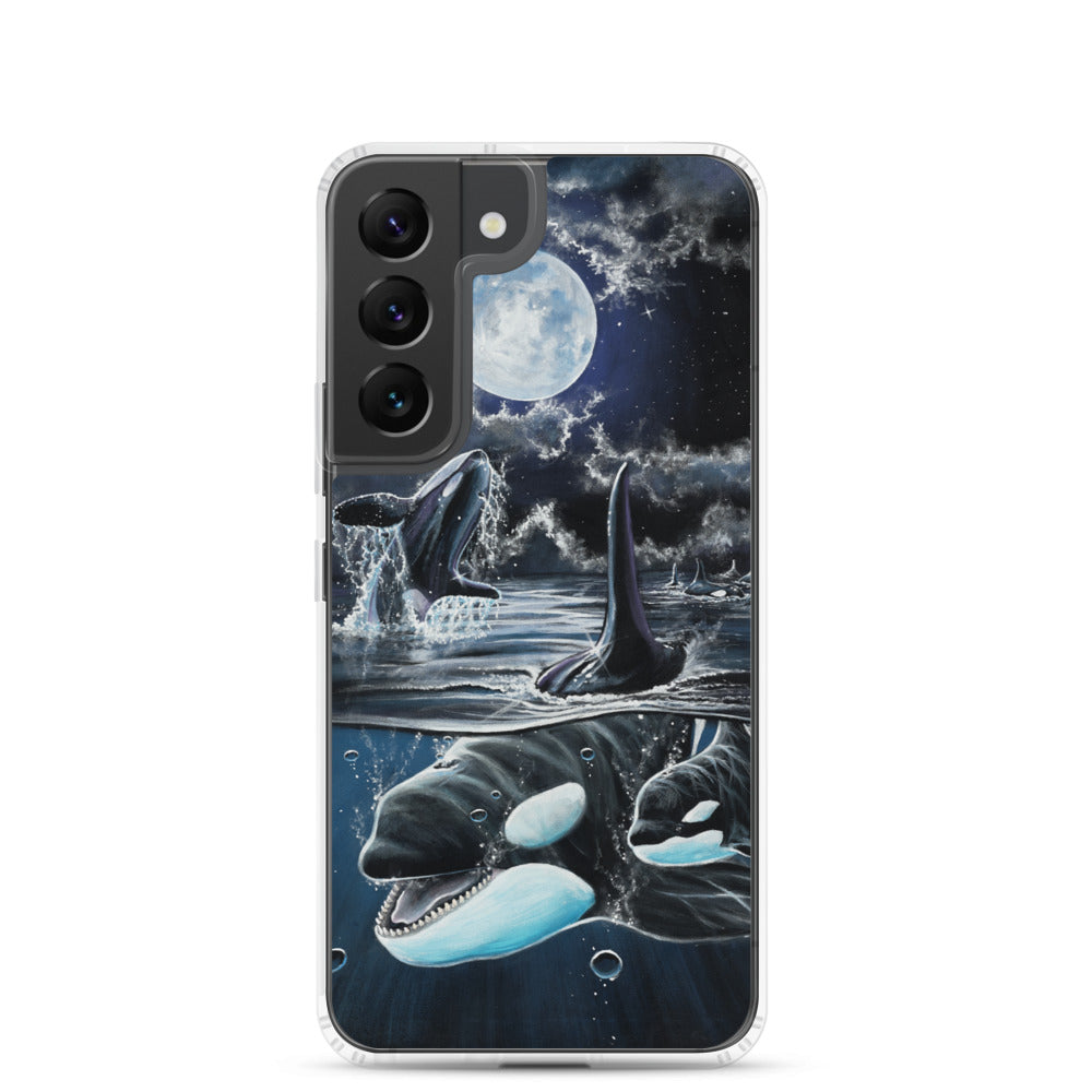 "Moonlit Playtime" Orcas Samsung Case