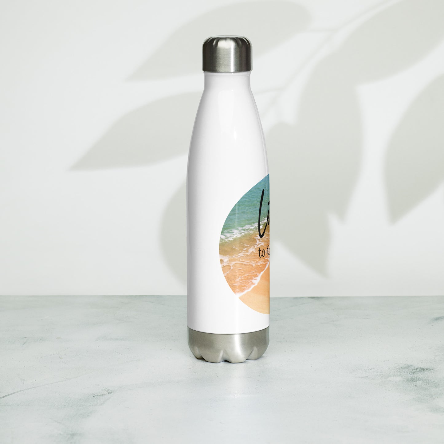 let's go to the beach Water Bottle