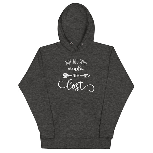 not all who wander are lost unisex hoodie