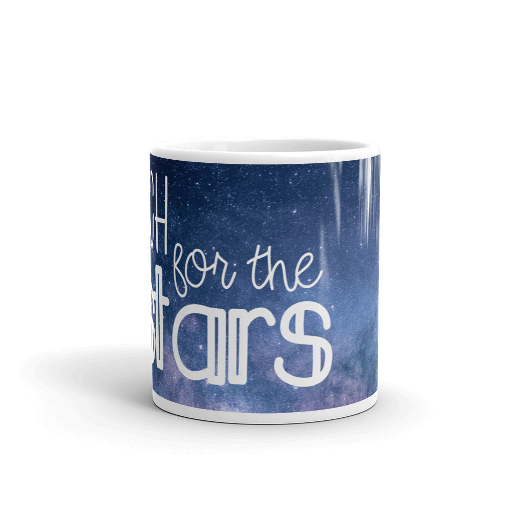 reach for the stars glossy mug