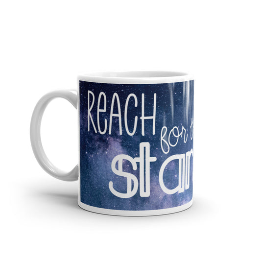 reach for the stars glossy mug