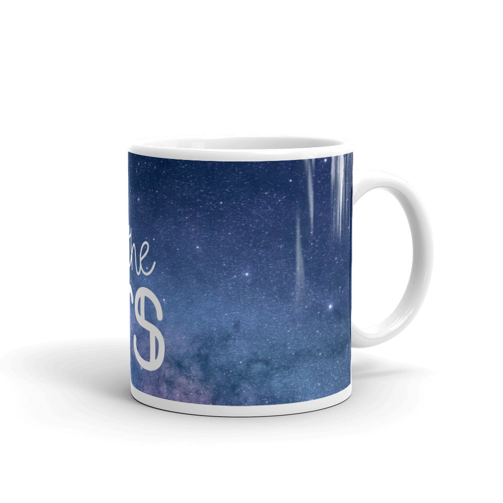reach for the stars glossy mug