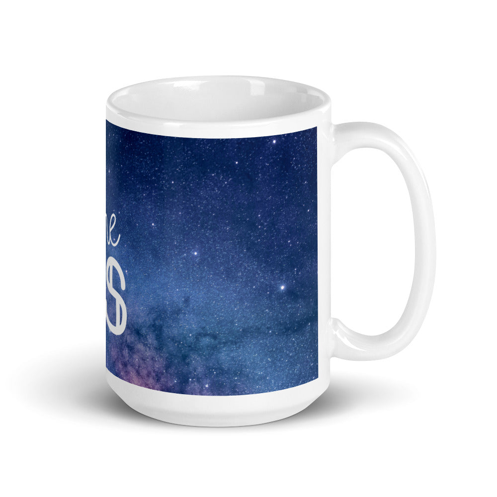 reach for the stars glossy mug